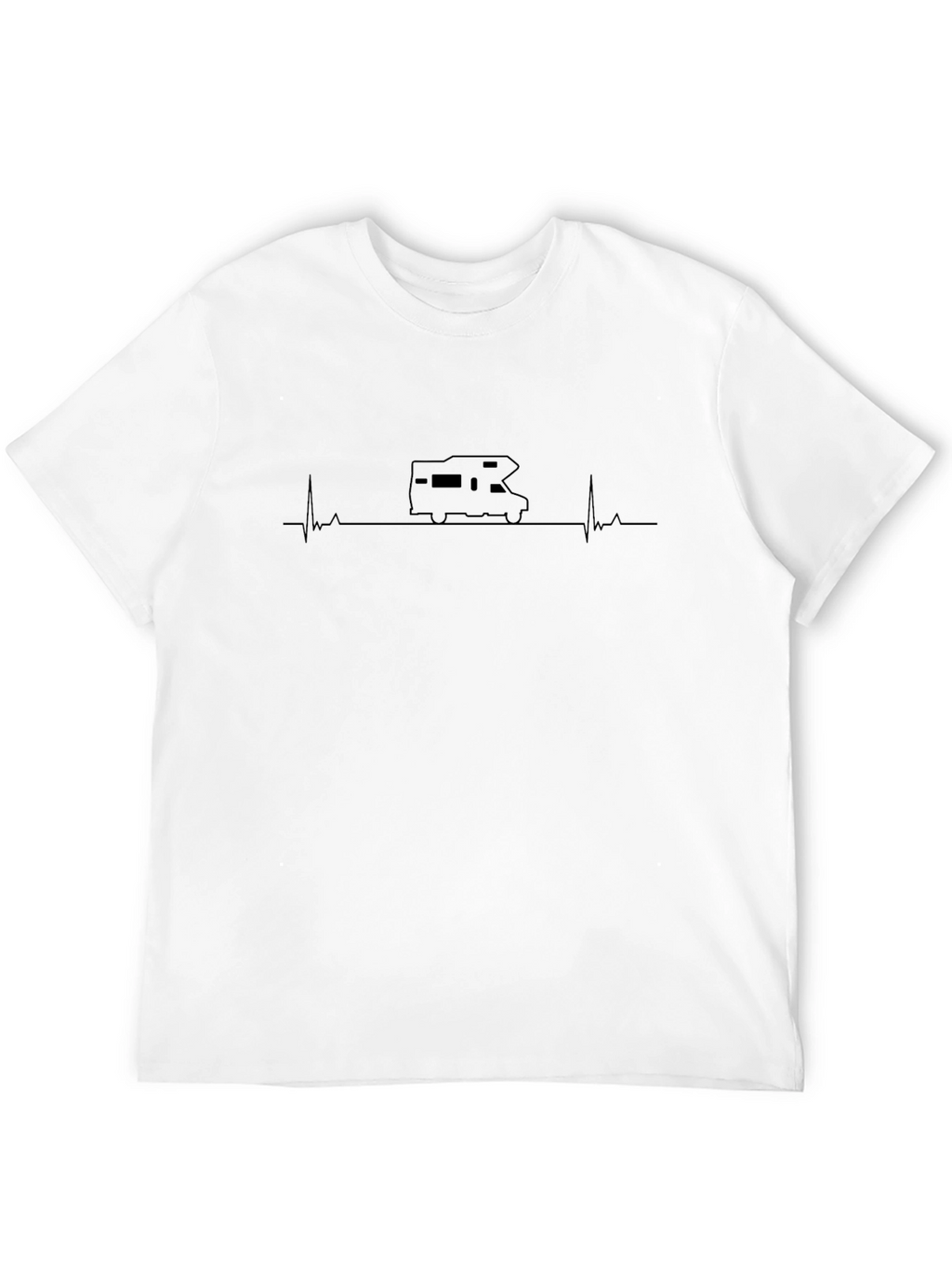 RV Heartbeat T-Shirt - Camping Life Line Tee