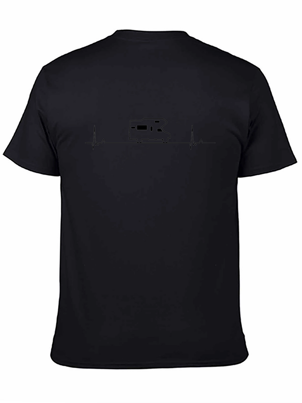 RV Heartbeat T-Shirt - Camping Life Line Tee