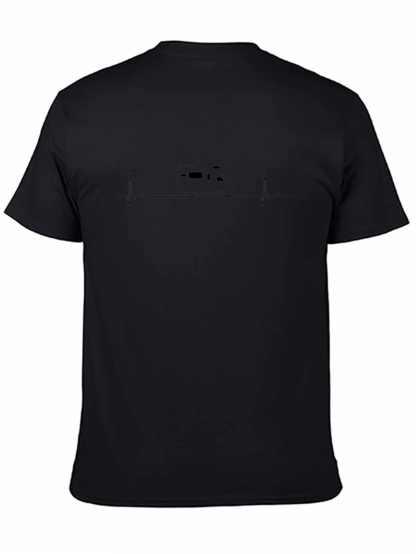 RV Heartbeat T-Shirt - Camping Life Line Tee