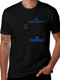 3D Printing Superpower Graphic Tee - Black T-Shirt