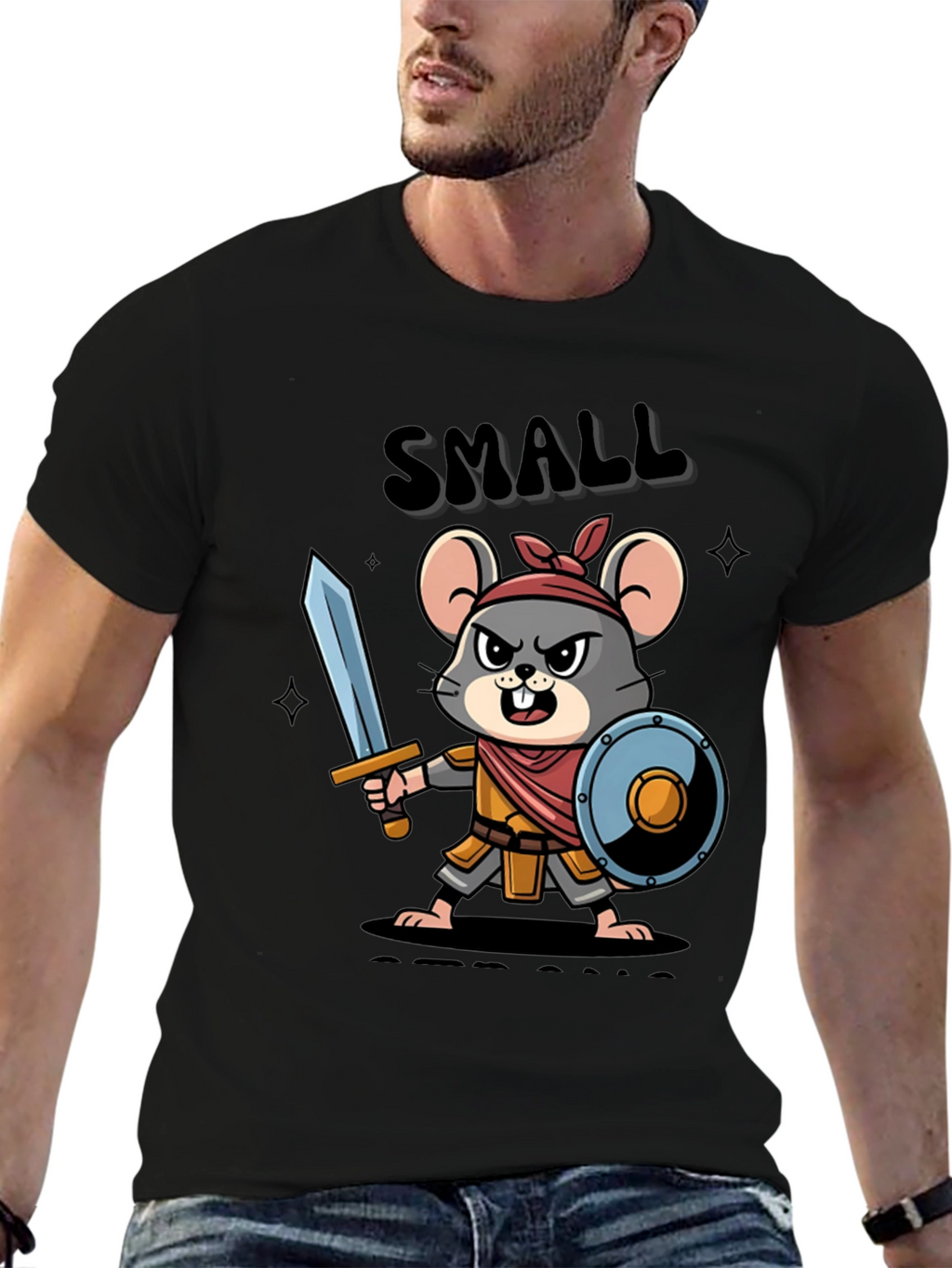 Small Warrior Mouse T-Shirt