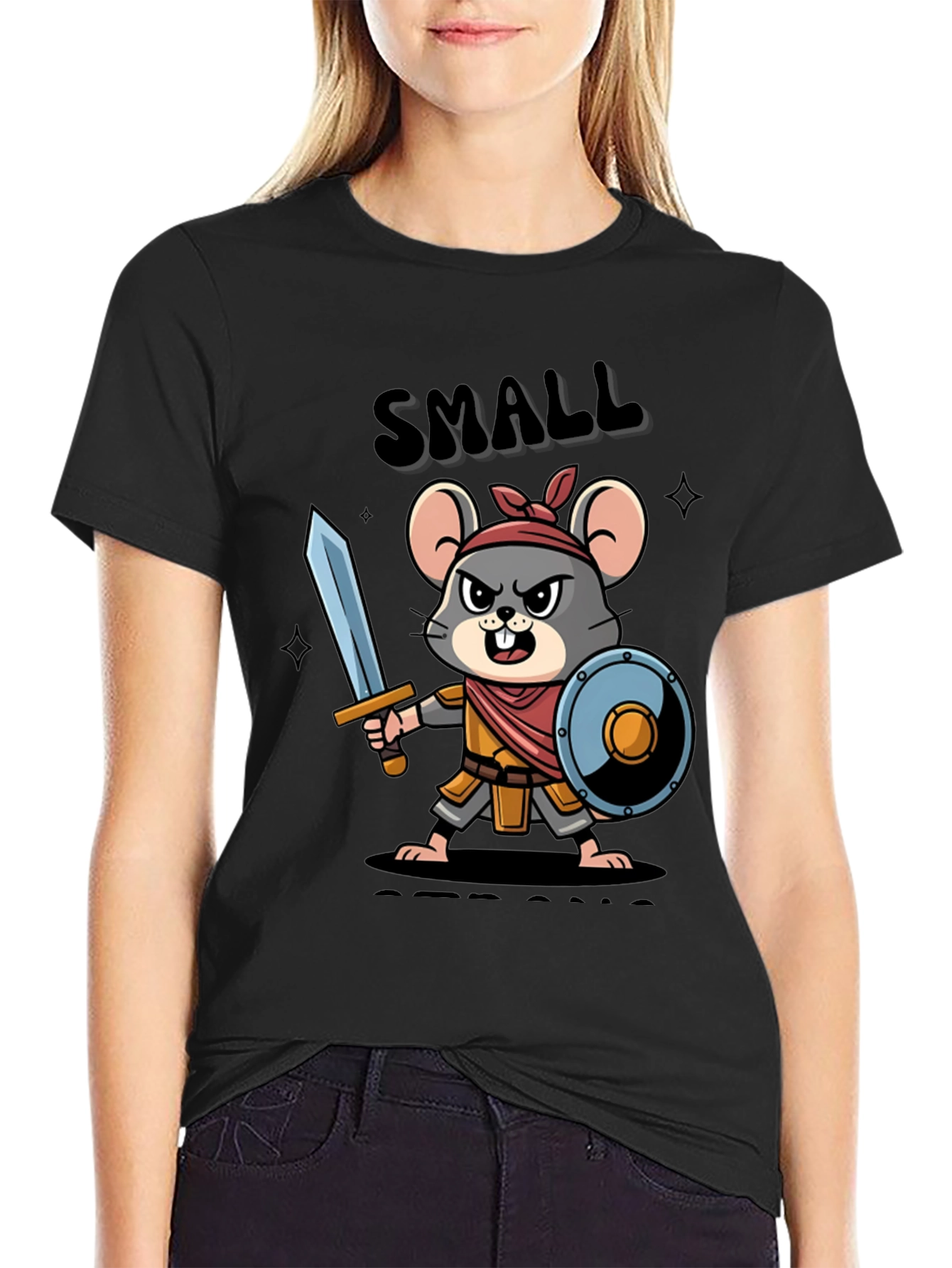 Small Warrior Mouse T-Shirt