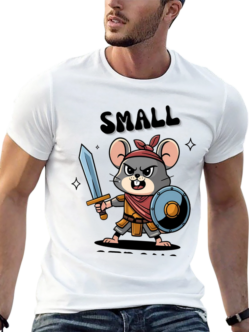 Small Warrior Mouse T-Shirt