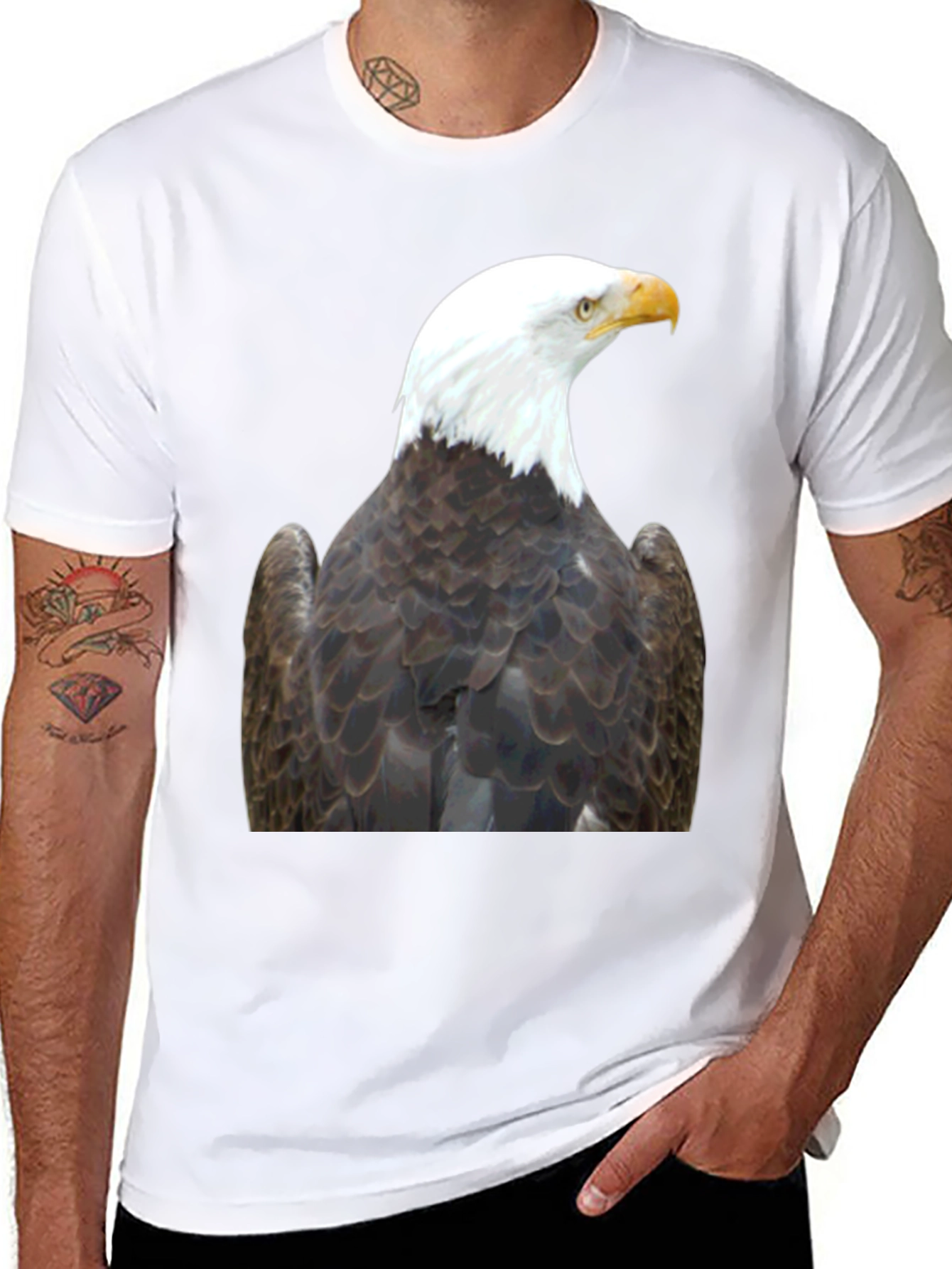 Bald Eagle Graphic Tee - Patriotic Design
