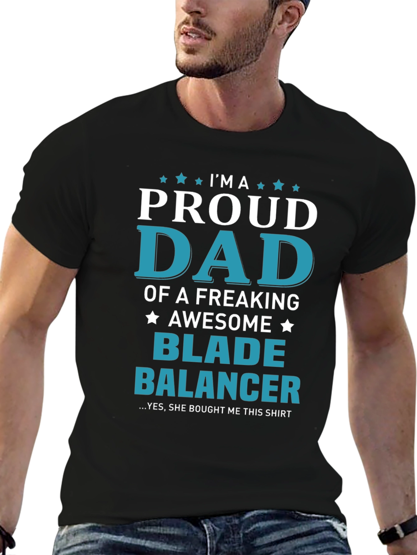 Proud Dad Blade Balancer Graphic T-Shirt