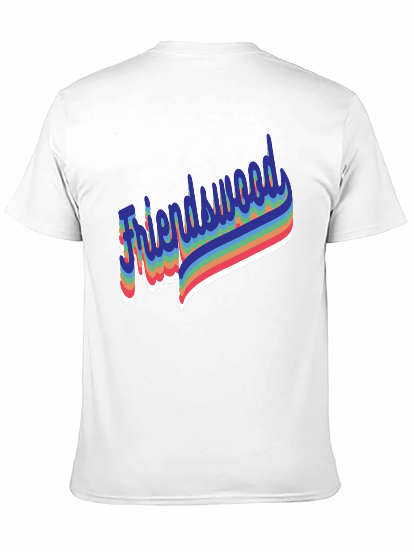 Friendswood Rainbow Retro T-Shirt