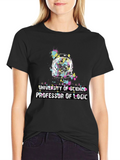 Science Professor T-Shirt Graphic Print Tee