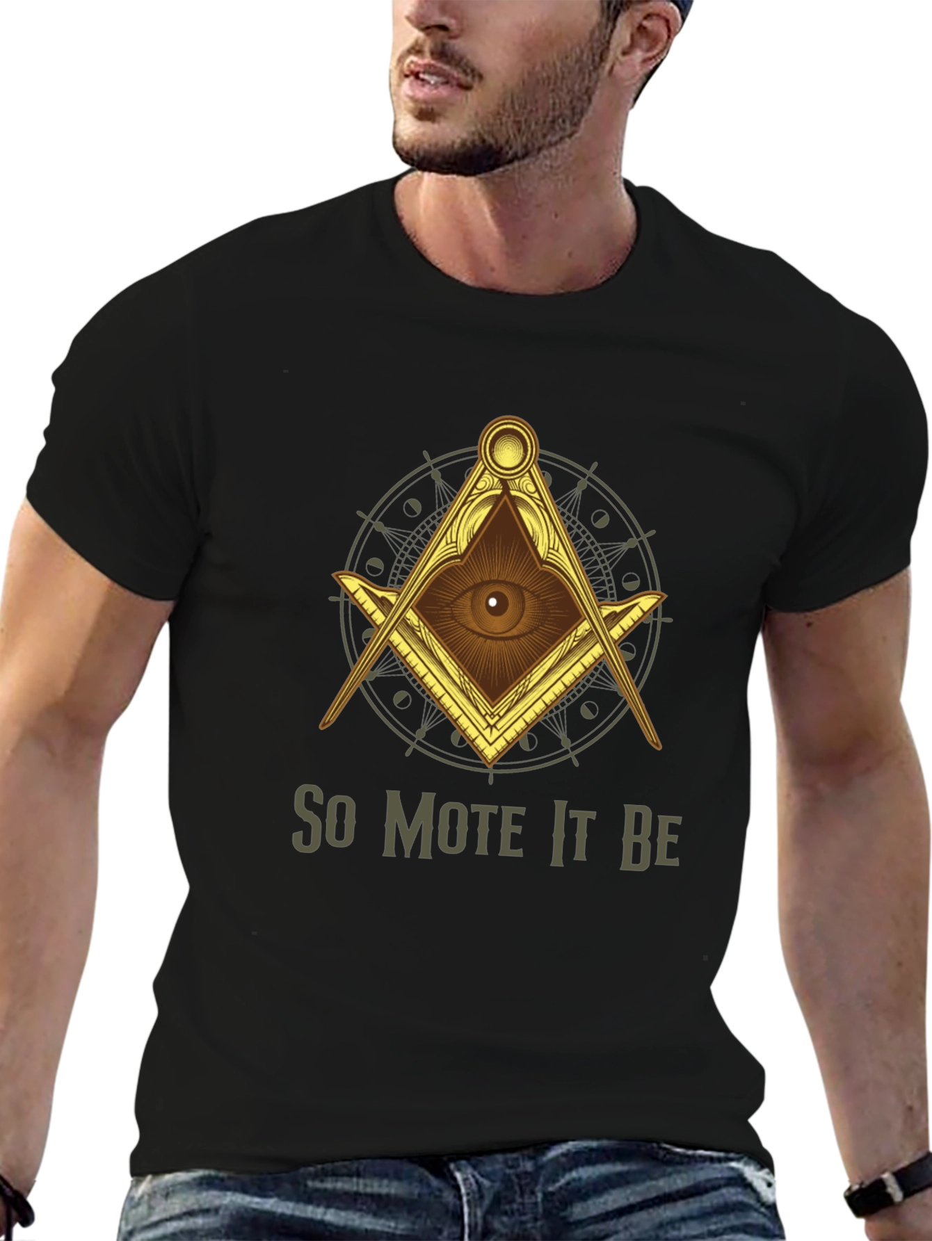 Illuminati So Mote It Be Graphic T-Shirt