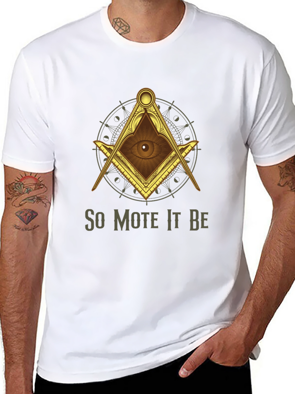 Illuminati So Mote It Be Graphic T-Shirt