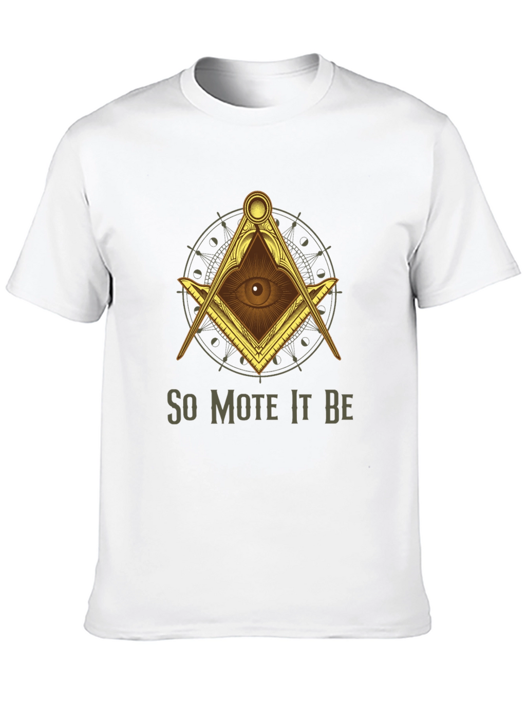 Illuminati So Mote It Be Graphic T-Shirt
