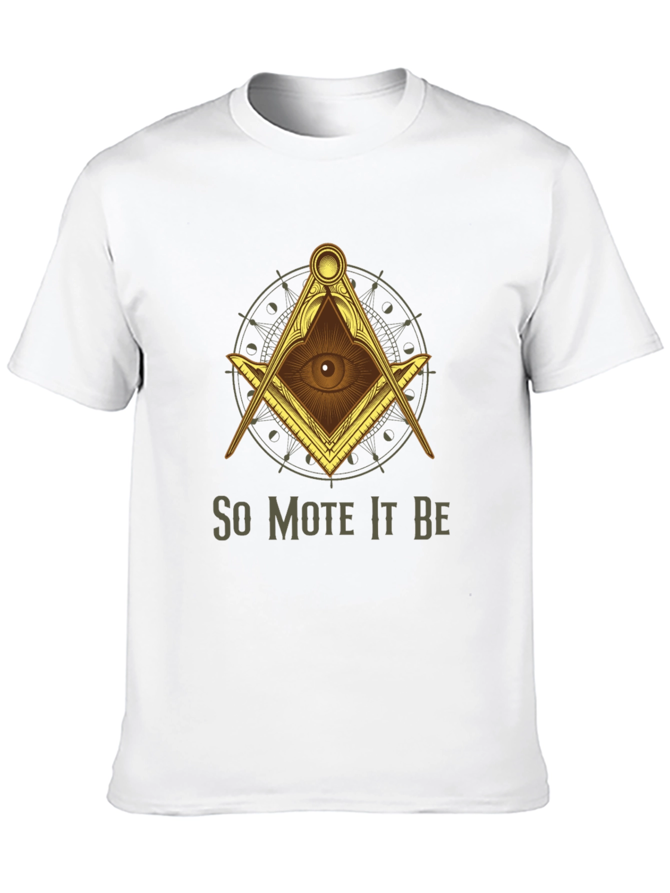 Illuminati So Mote It Be Graphic T-Shirt