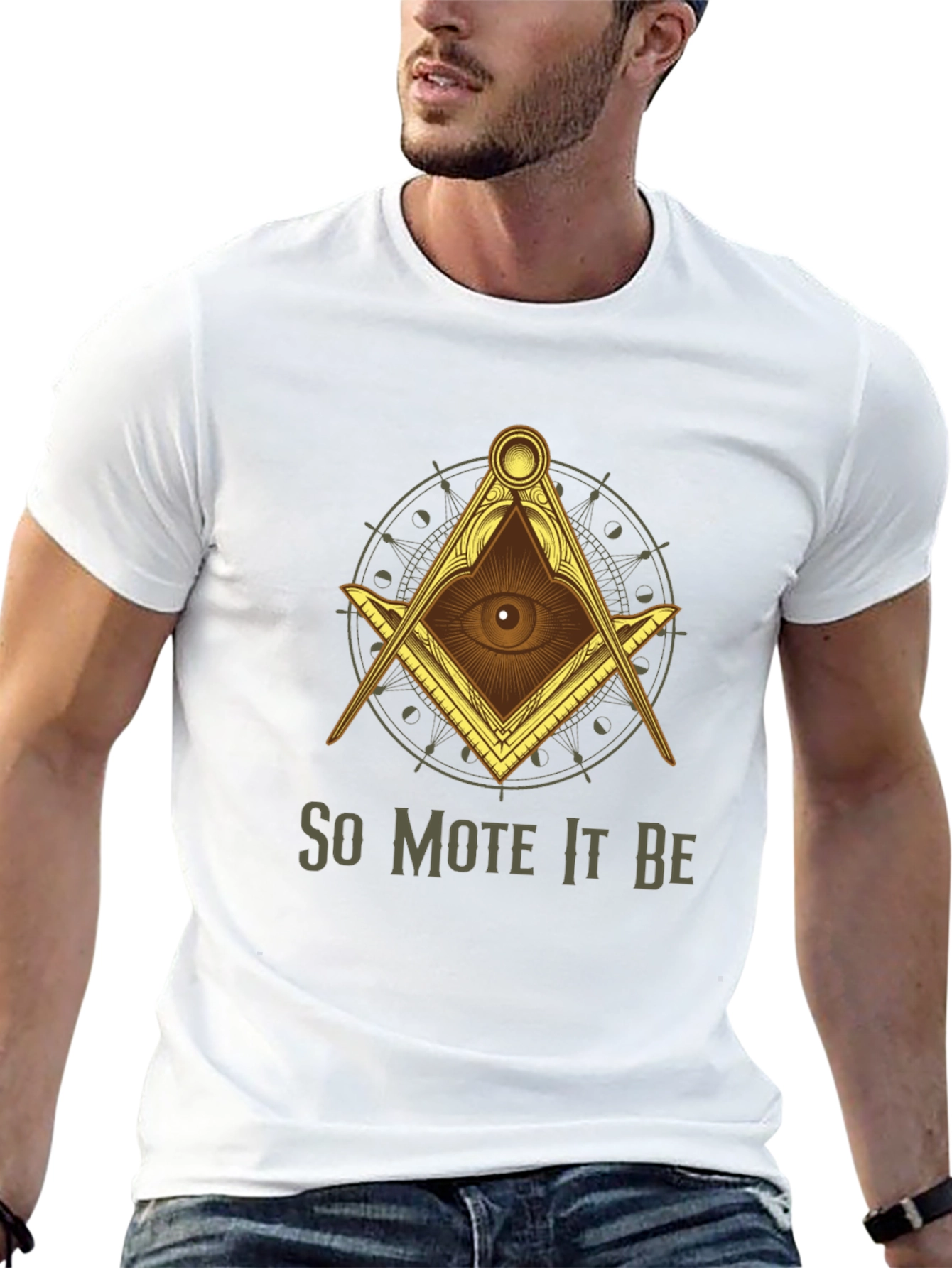 Illuminati So Mote It Be Graphic T-Shirt