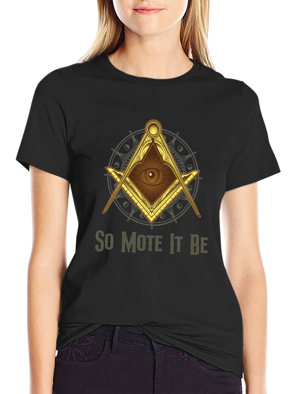 Illuminati So Mote It Be Graphic T-Shirt