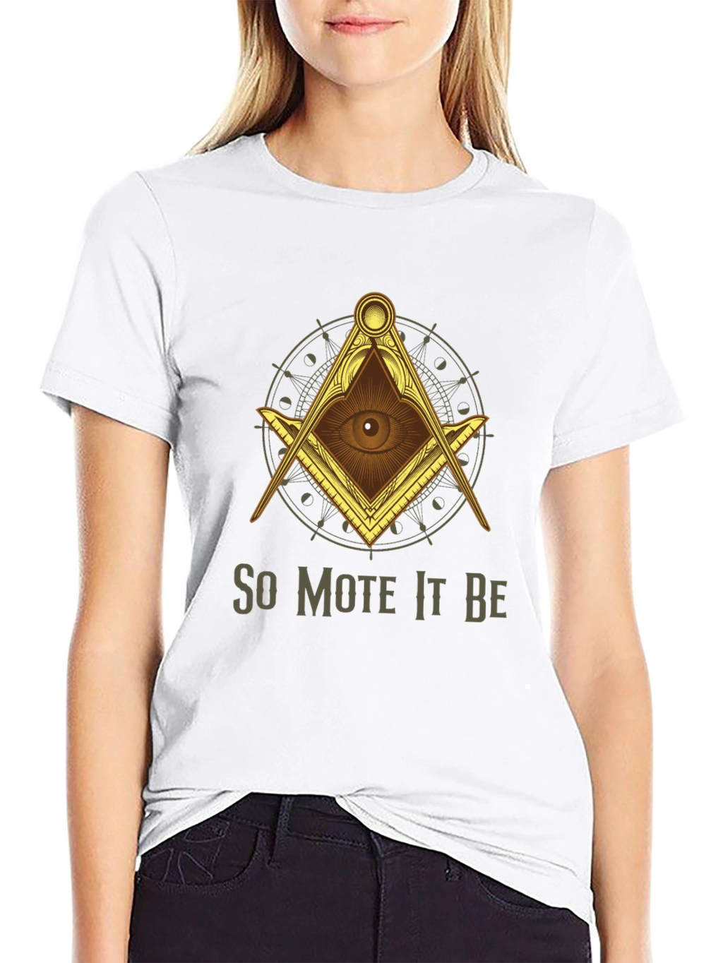 Illuminati So Mote It Be Graphic T-Shirt