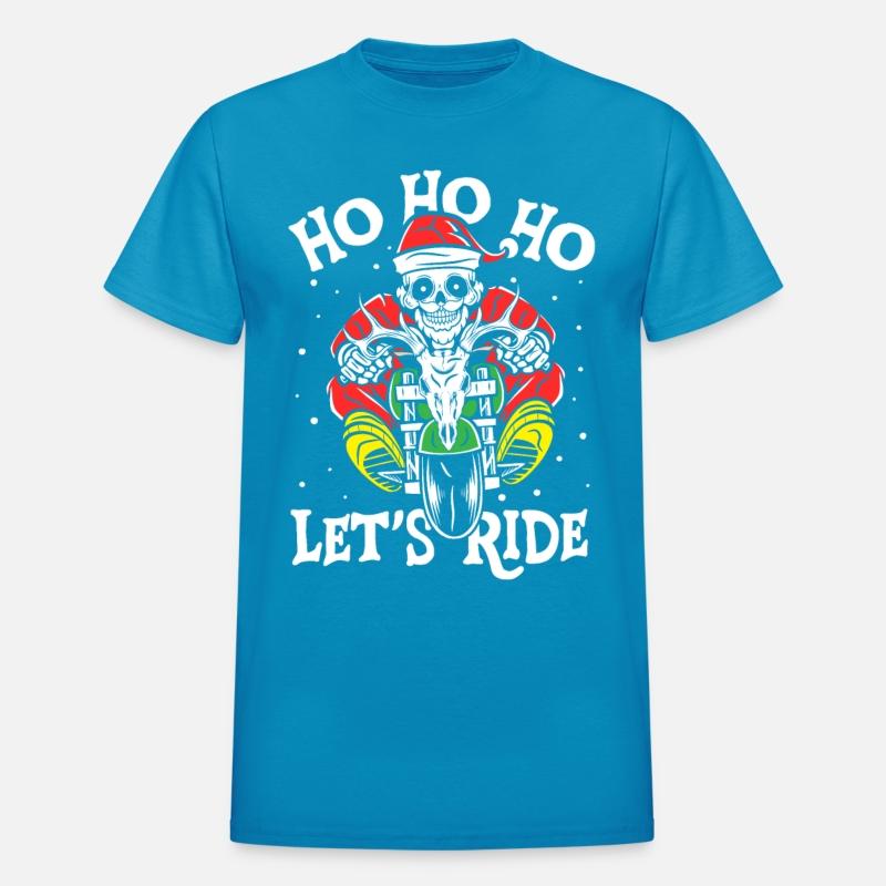 Ho Ho Ho let's ride | skull santa motorcycle rider