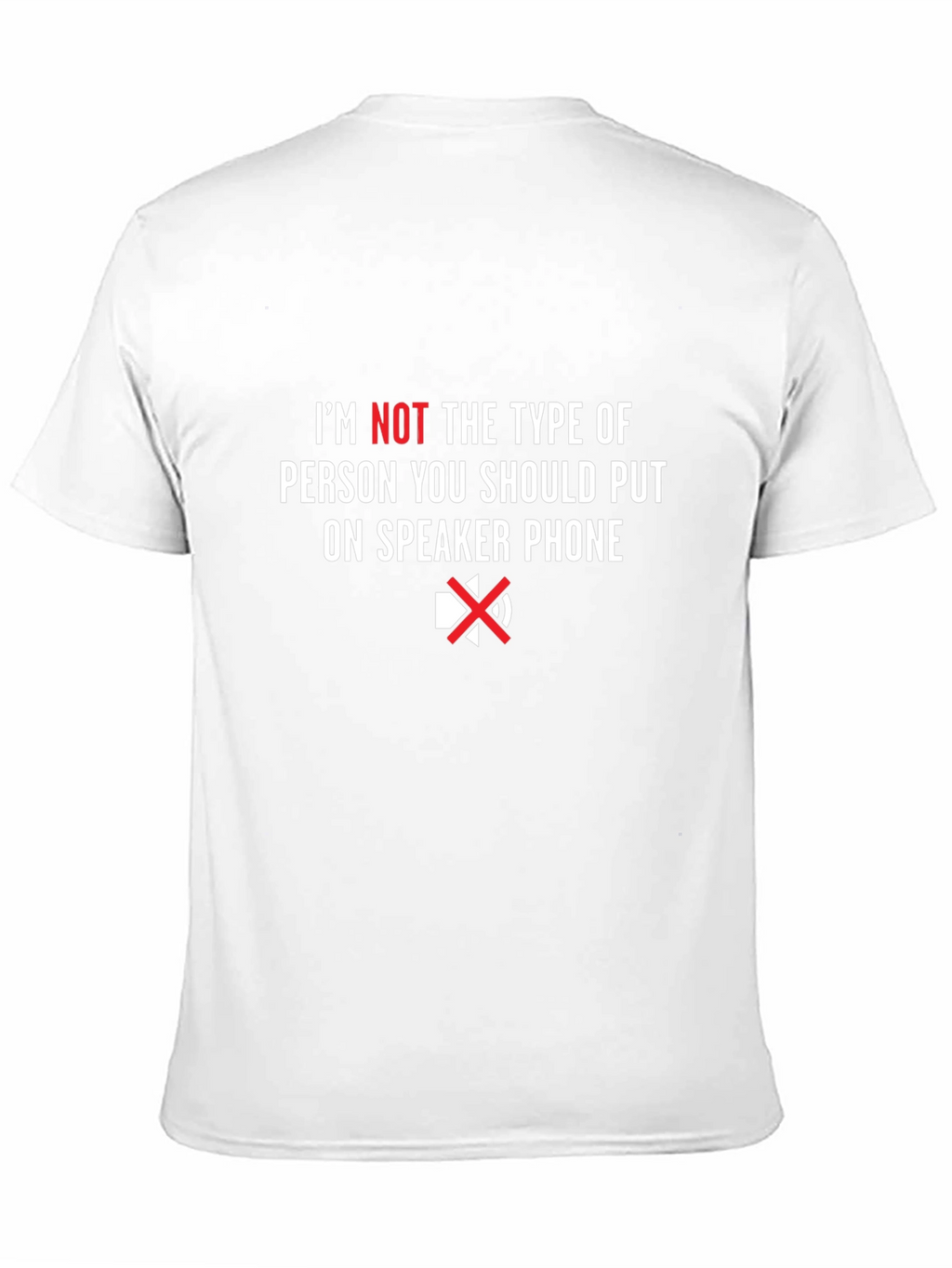 Speaker Phone T-Shirt Funny Sarcastic Tee