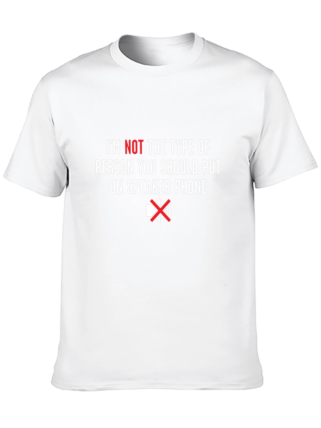 Speaker Phone T-Shirt Funny Sarcastic Tee