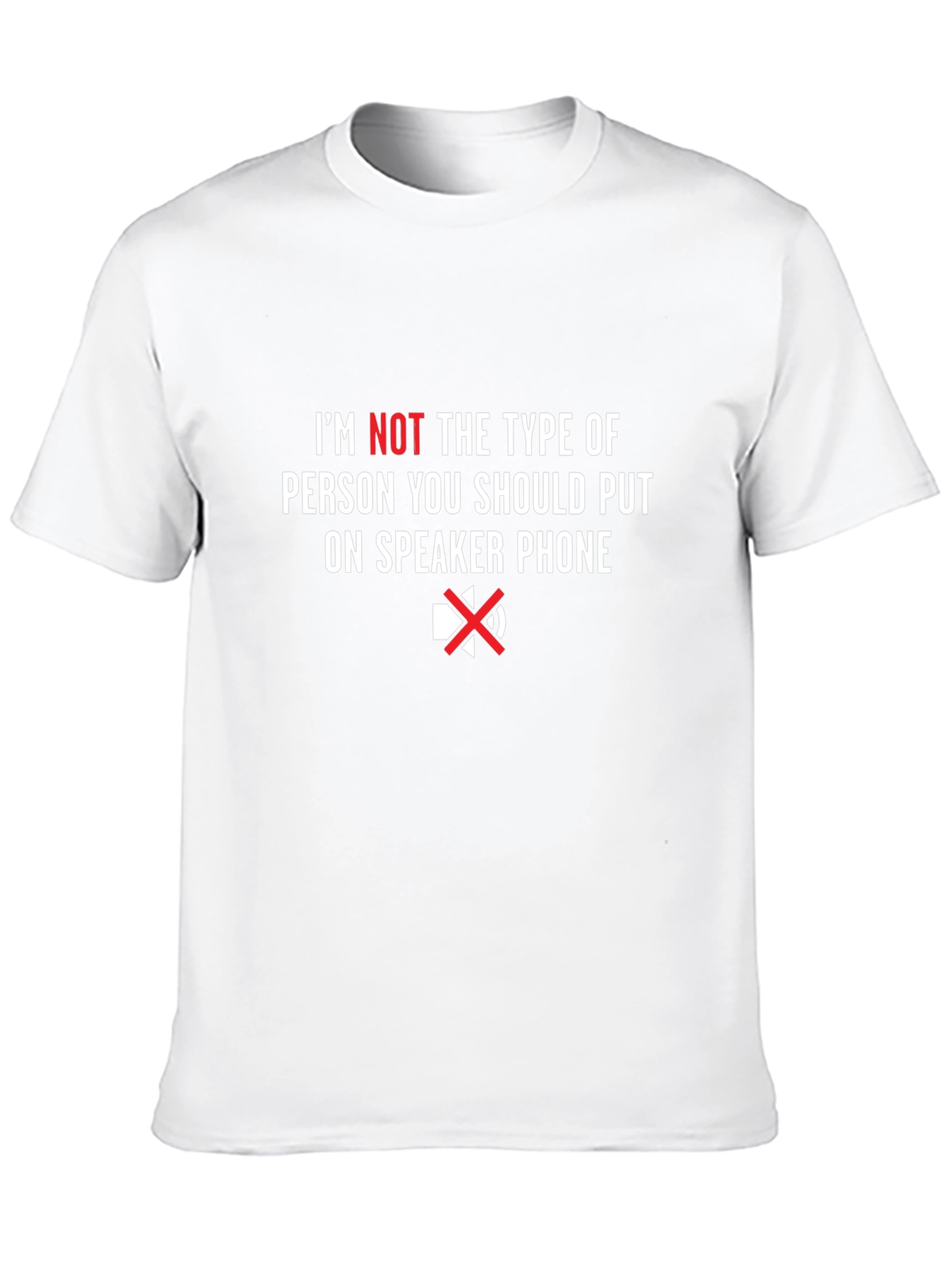 Speaker Phone T-Shirt Funny Sarcastic Tee