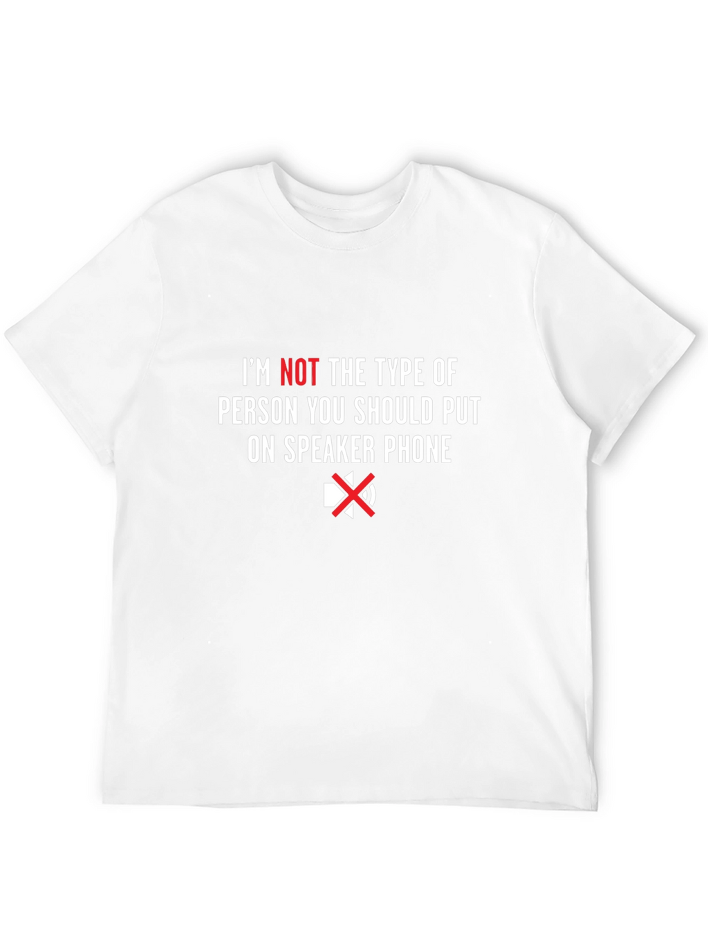 Speaker Phone T-Shirt Funny Sarcastic Tee