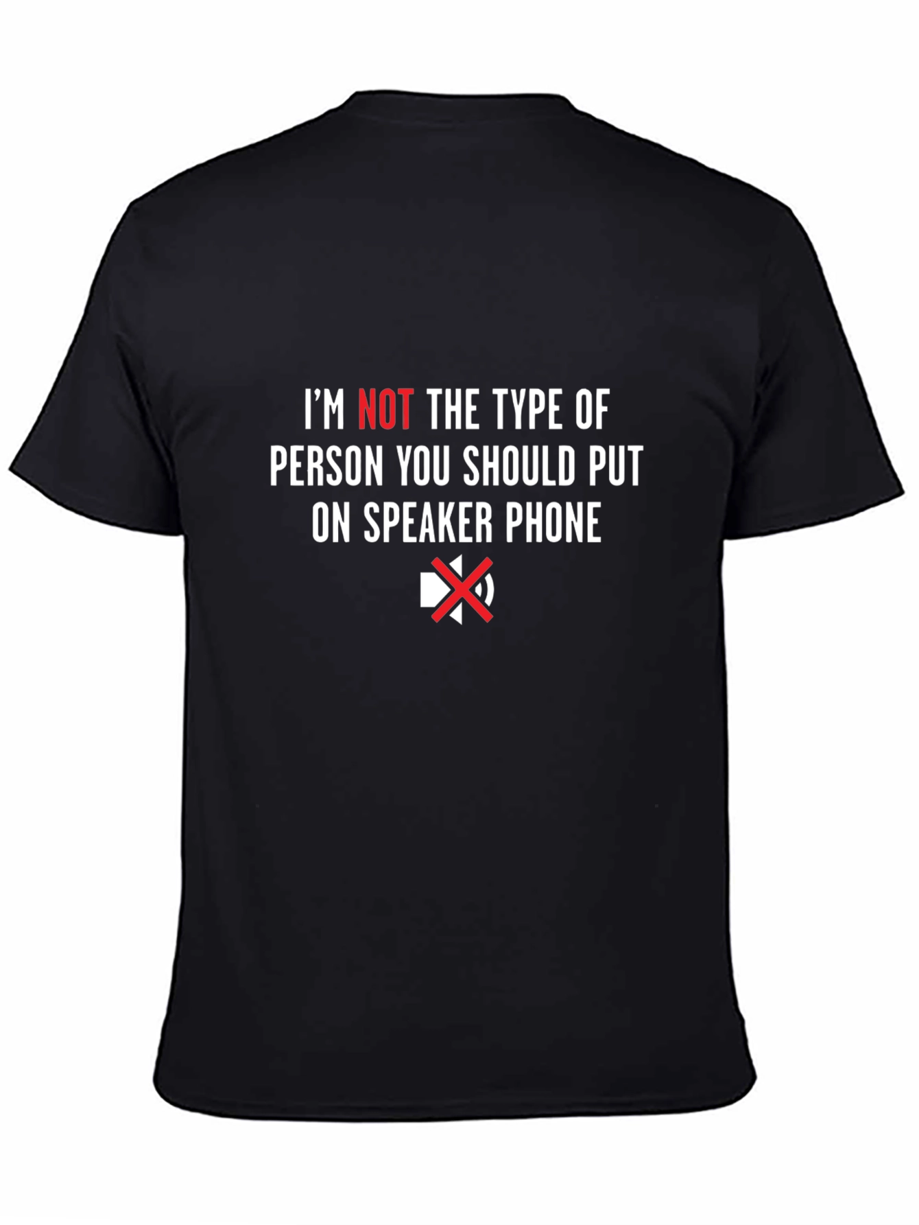 Speaker Phone T-Shirt Funny Sarcastic Tee