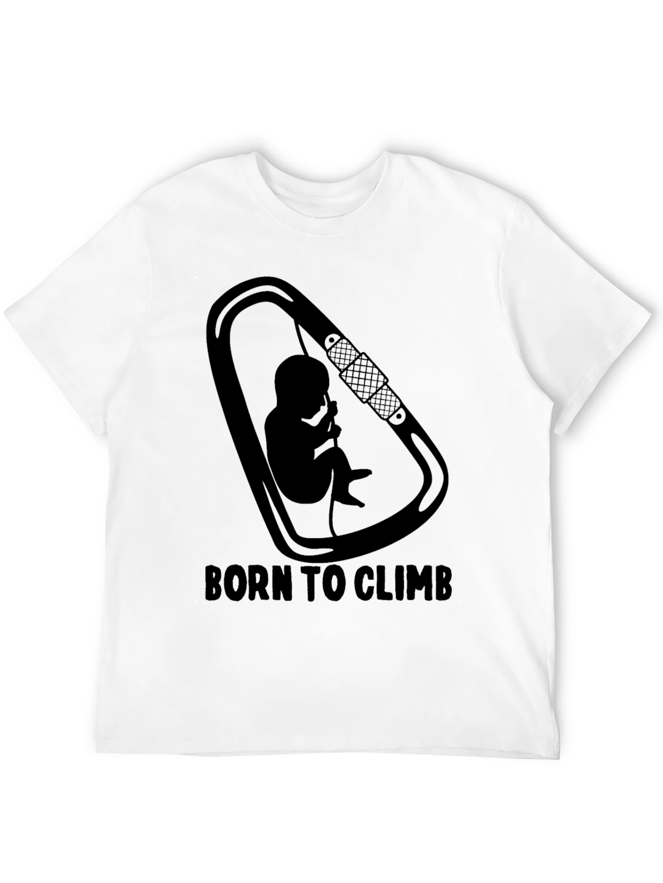 Born To Climb Black Graphic Tee
