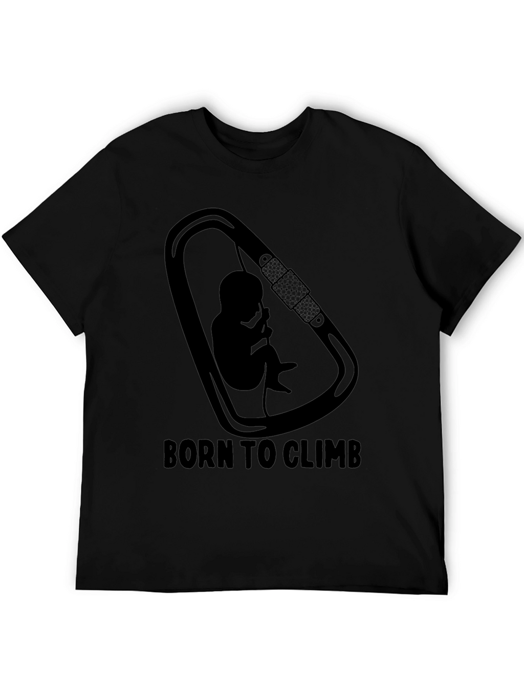 Born To Climb Black Graphic Tee