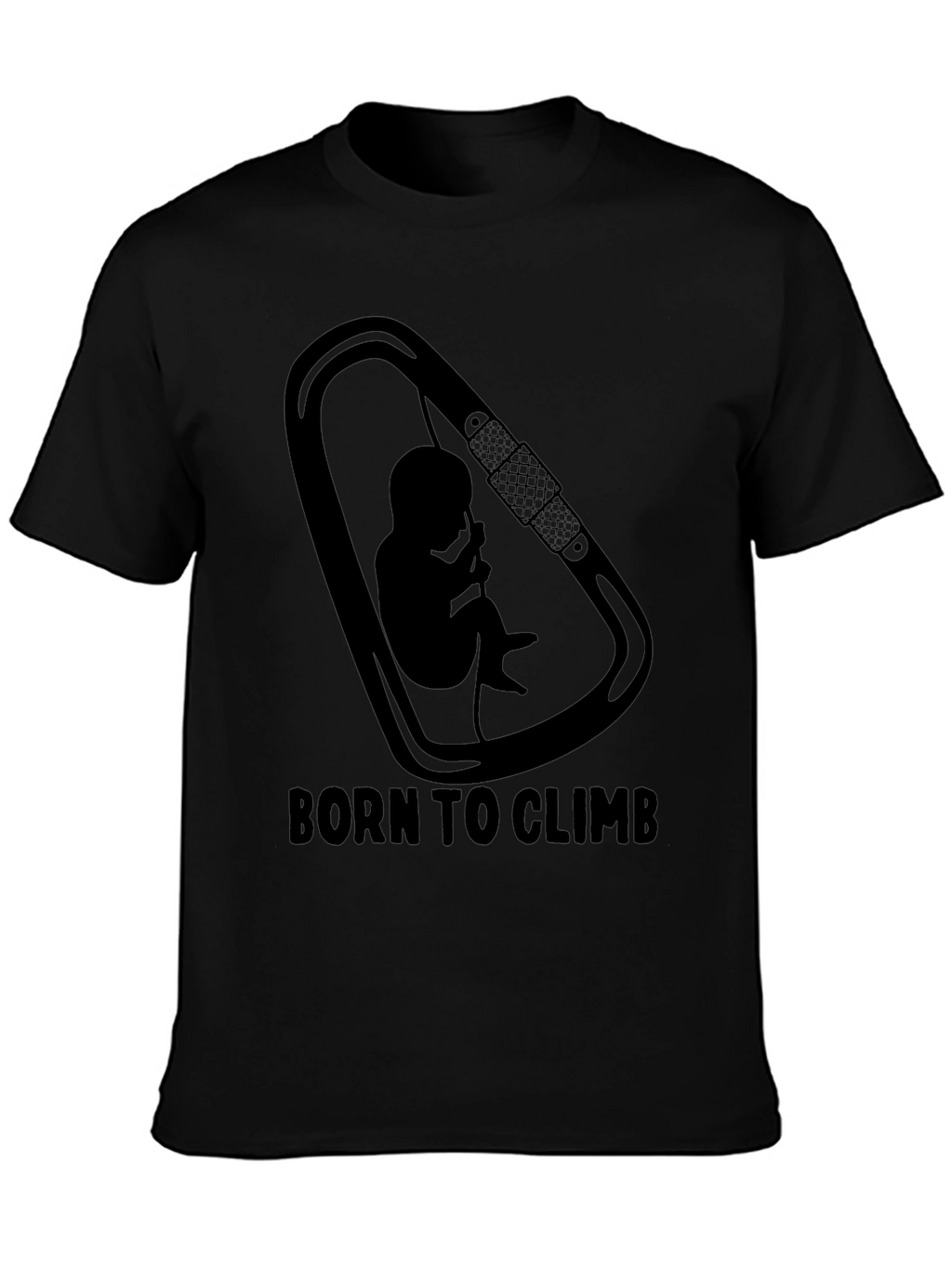 Born To Climb Black Graphic Tee