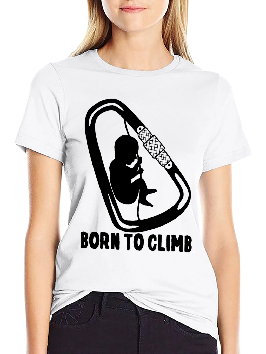 Born To Climb Black Graphic Tee