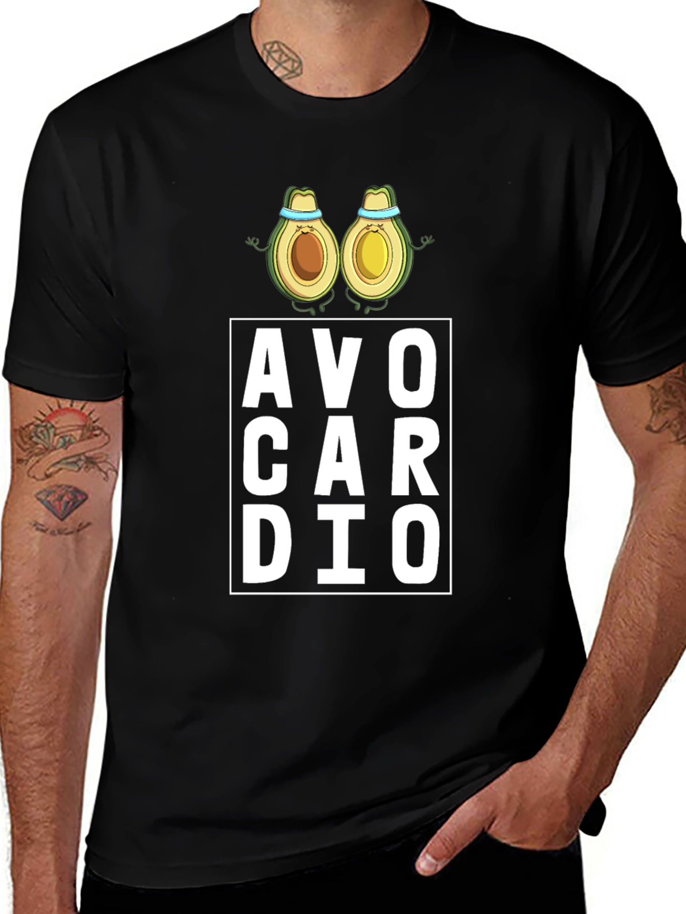 Avo Cardio Black T-Shirt - Gym Workout Tee