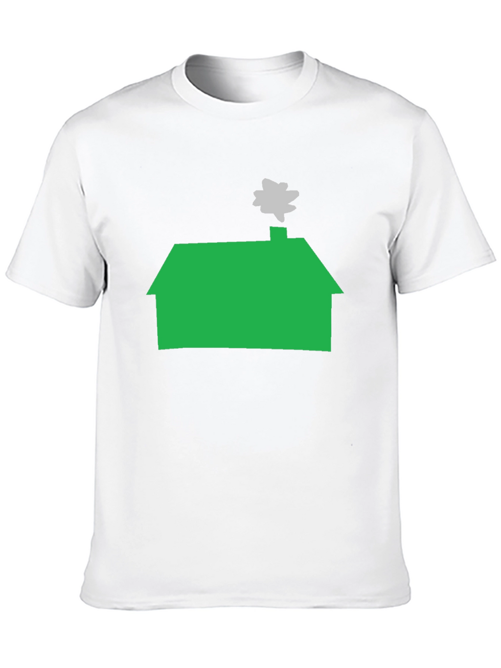 Green House Graphic Tee - Casual Black T-Shirt