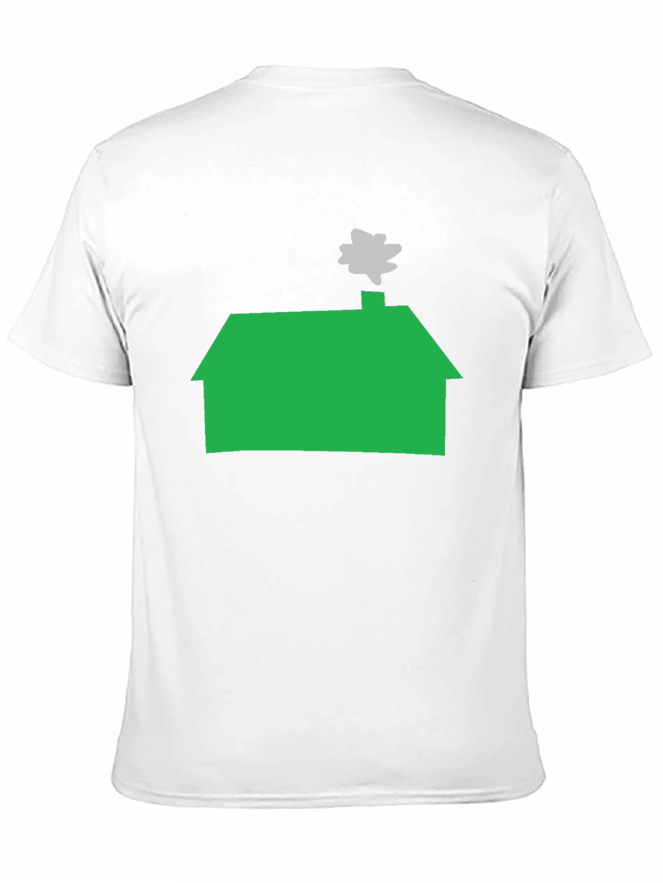 Green House Graphic Tee - Casual Black T-Shirt