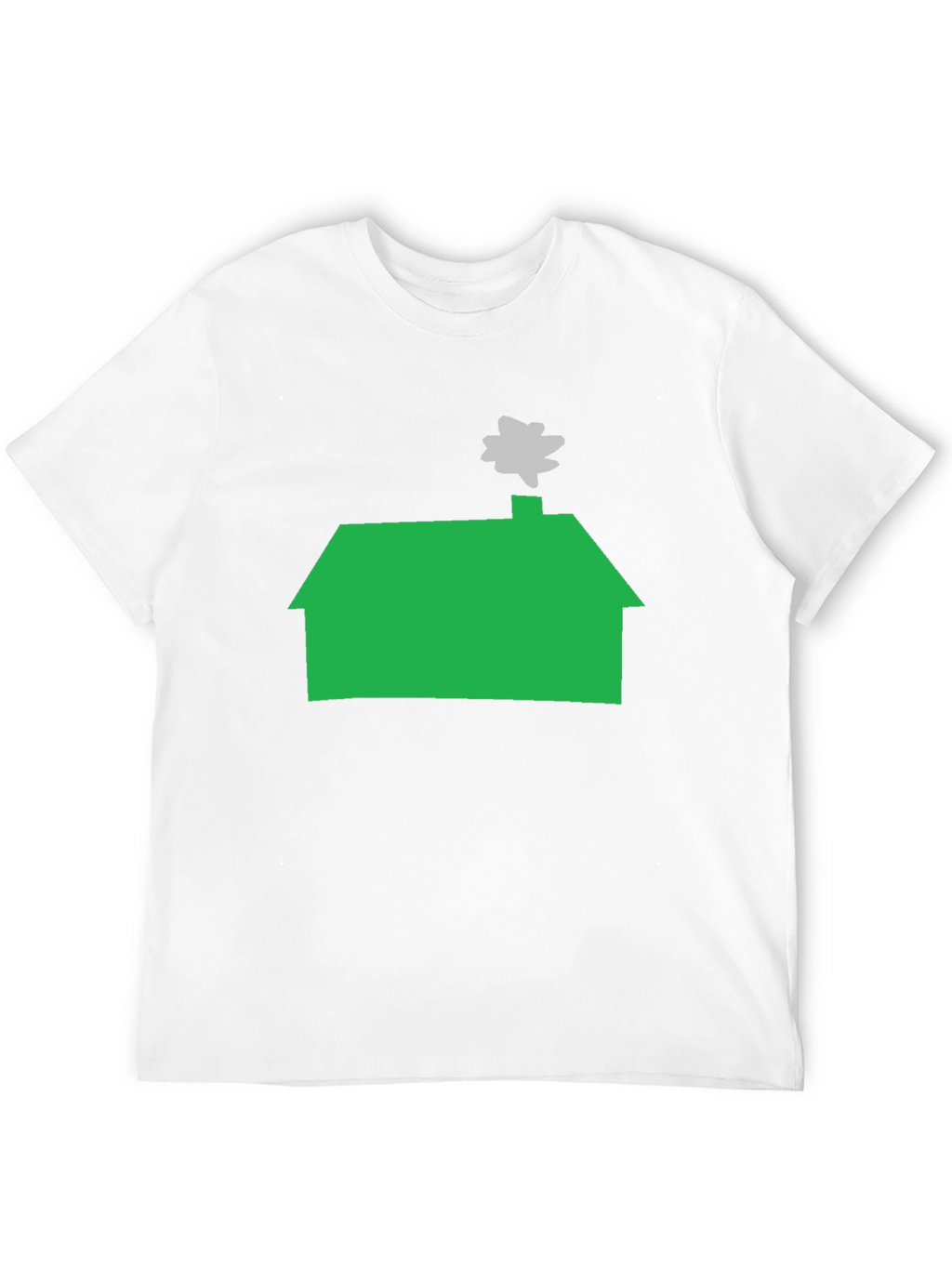 Green House Graphic Tee - Casual Black T-Shirt