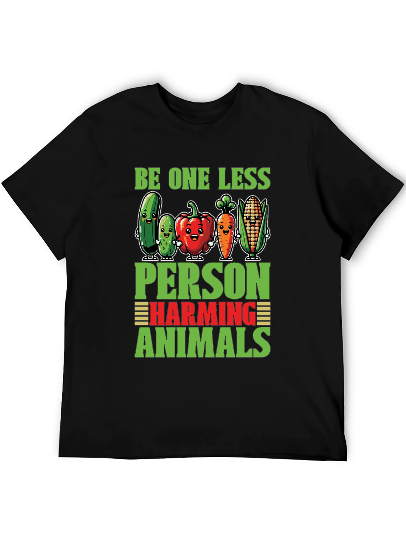 Vegan Graphic Tee: Be One Less Harming Animals Shirt
