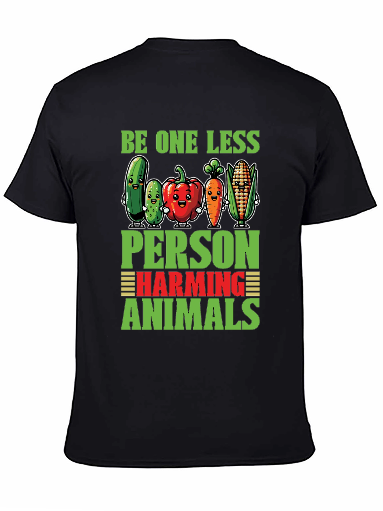 Vegan Graphic Tee: Be One Less Harming Animals Shirt
