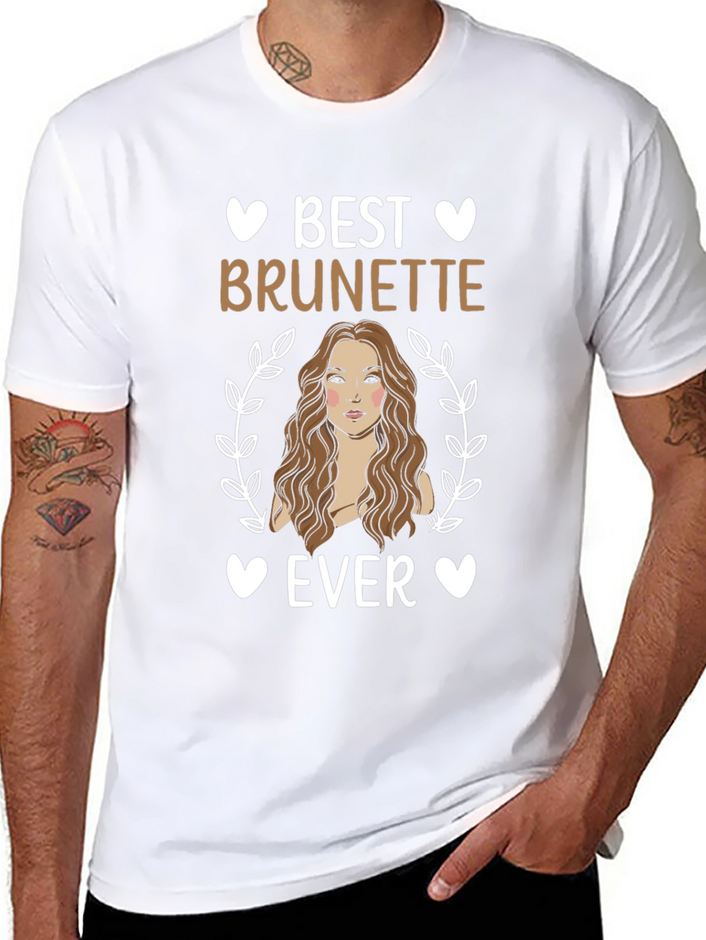 Best Brunette Ever T-Shirt - Cute Womens Tee
