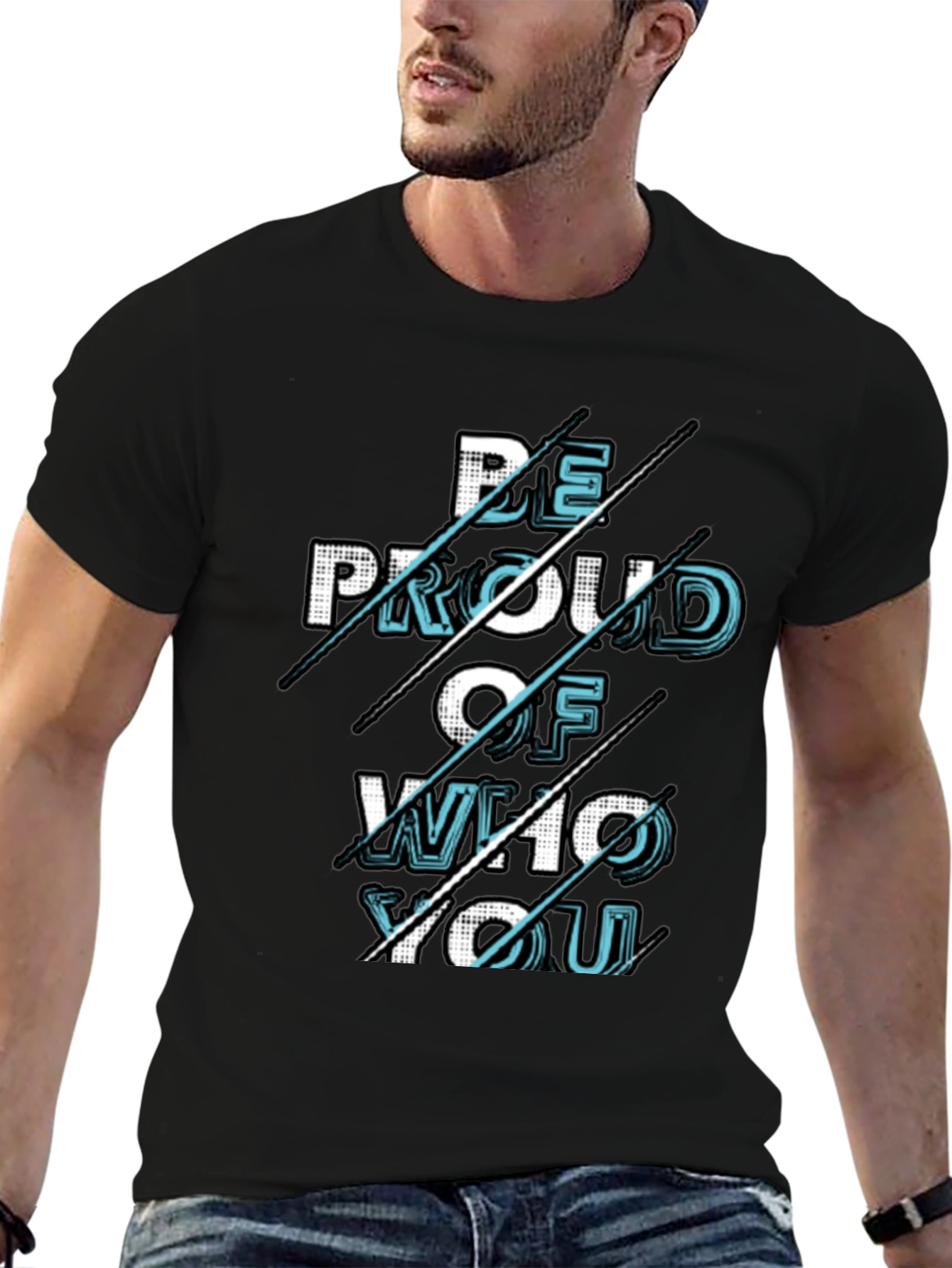 Be Proud Graphic T-Shirt - Stylish Cotton Blend Tee