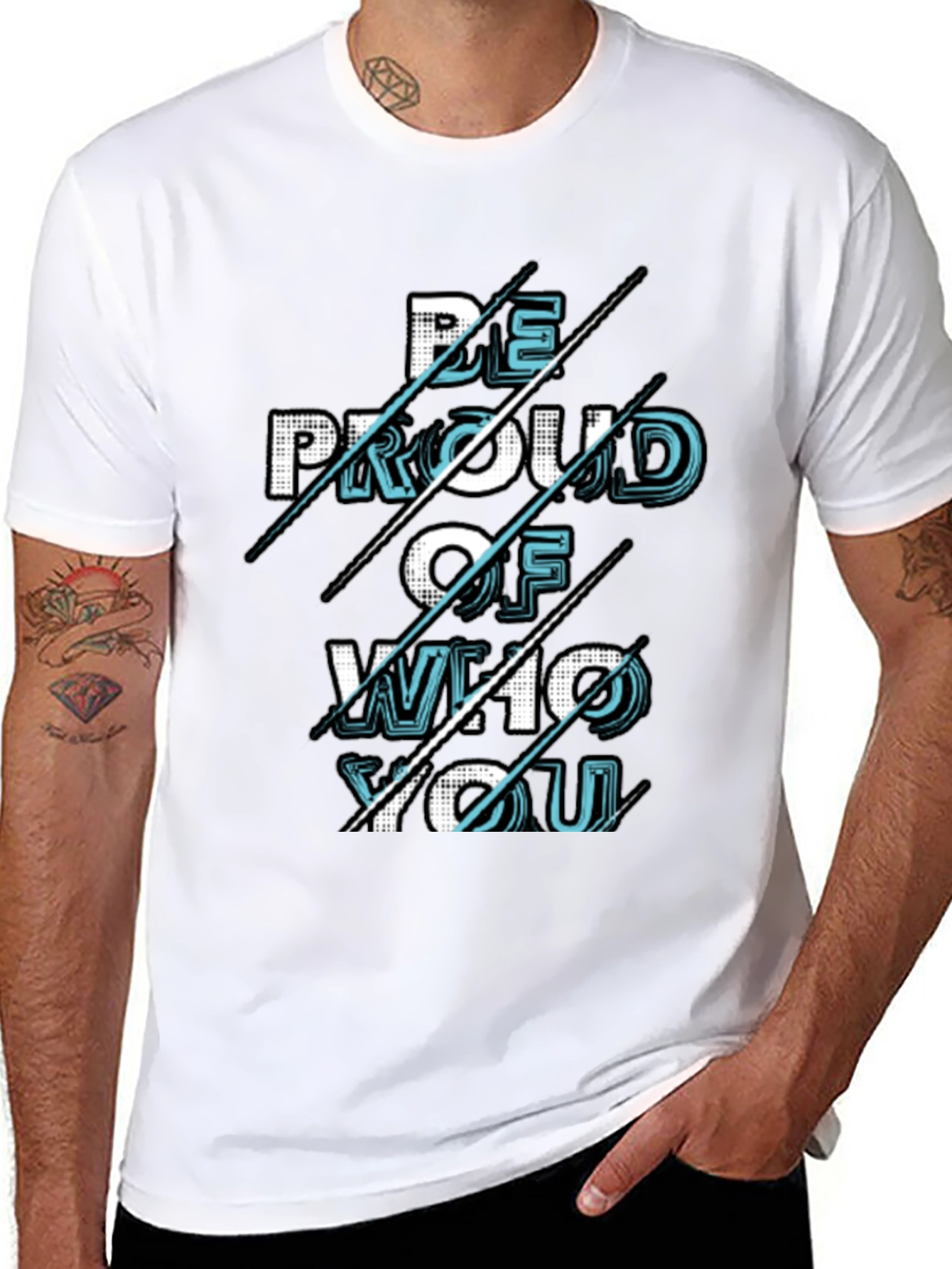 Be Proud Graphic T-Shirt - Stylish Cotton Blend Tee