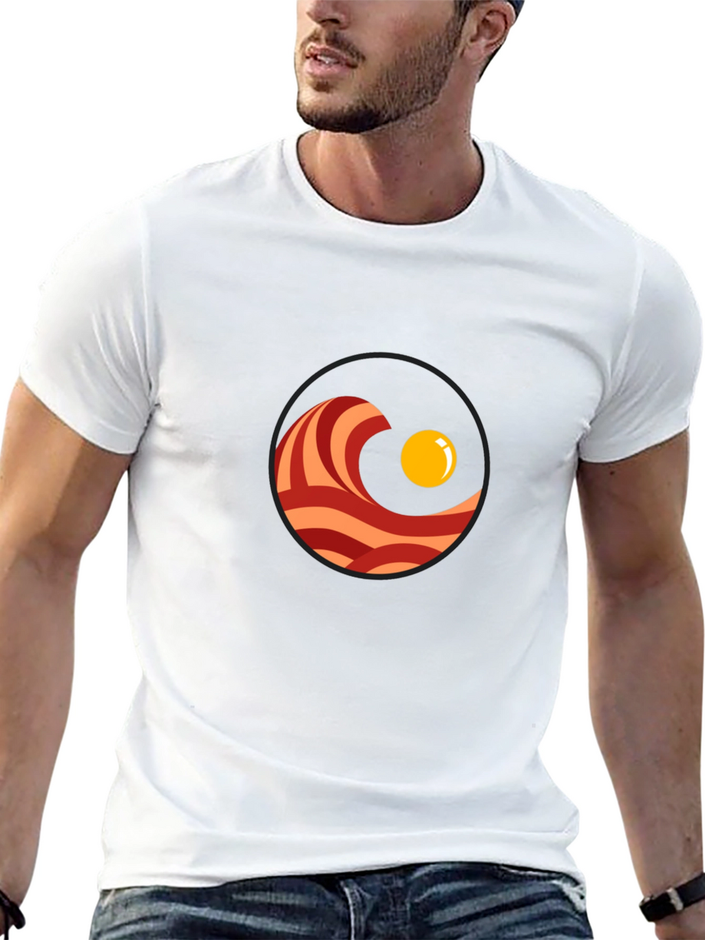 Bacon & Egg T-Shirt - Funny Breakfast Graphic Tee