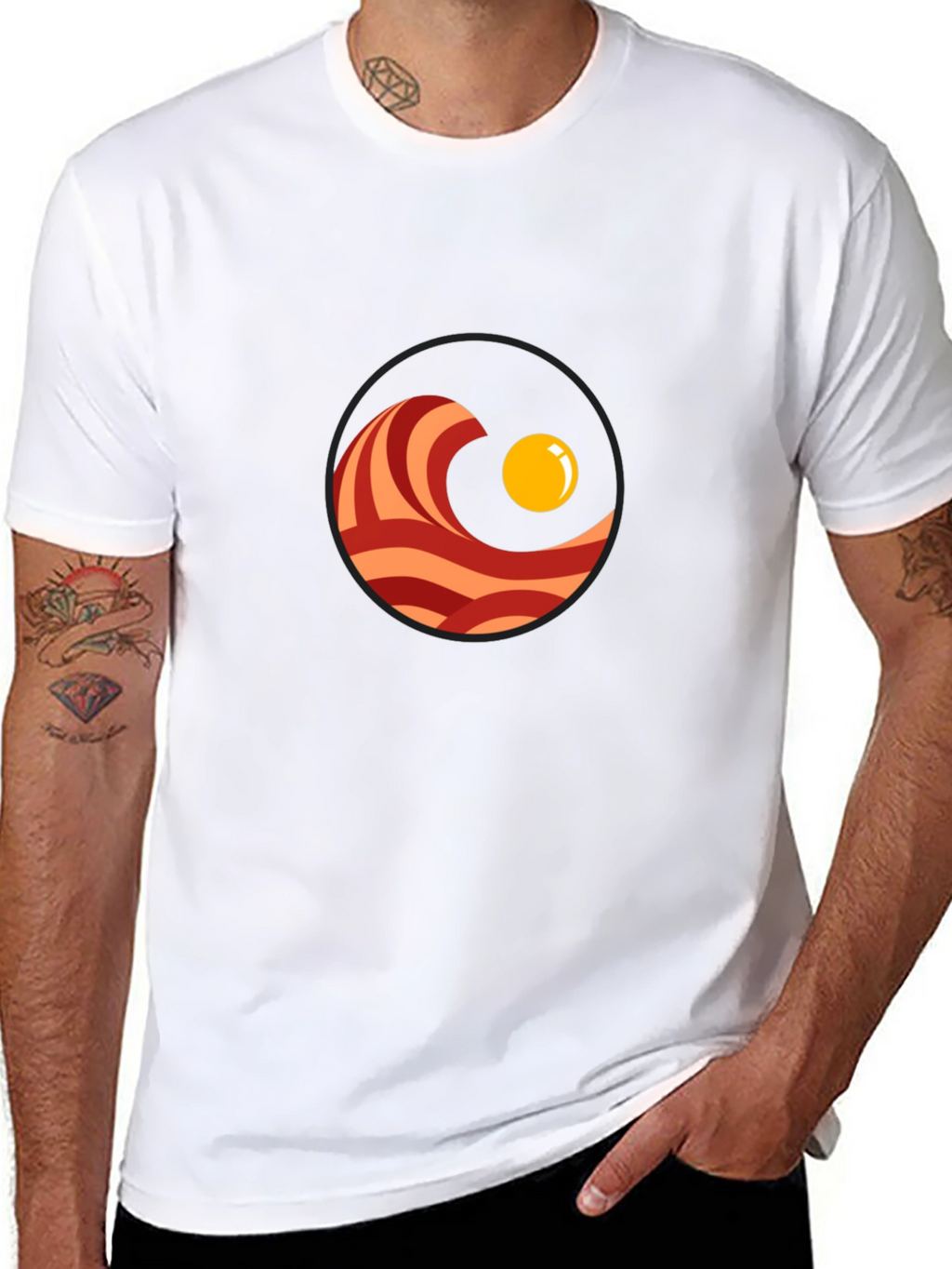 Bacon & Egg T-Shirt - Funny Breakfast Graphic Tee