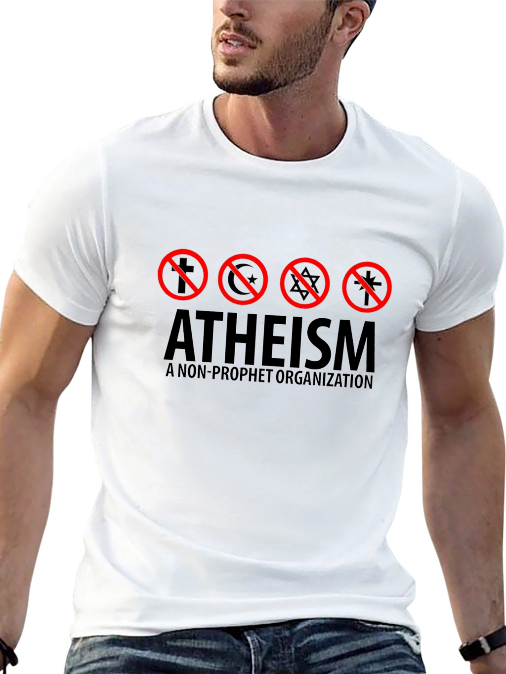 Atheism T-Shirt - Non-Prophet Organization Tee