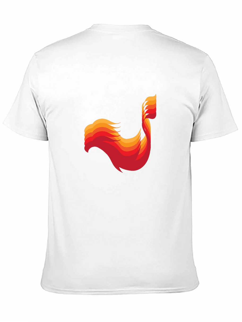 Abstract Phoenix Graphic Mens Black T-Shirt