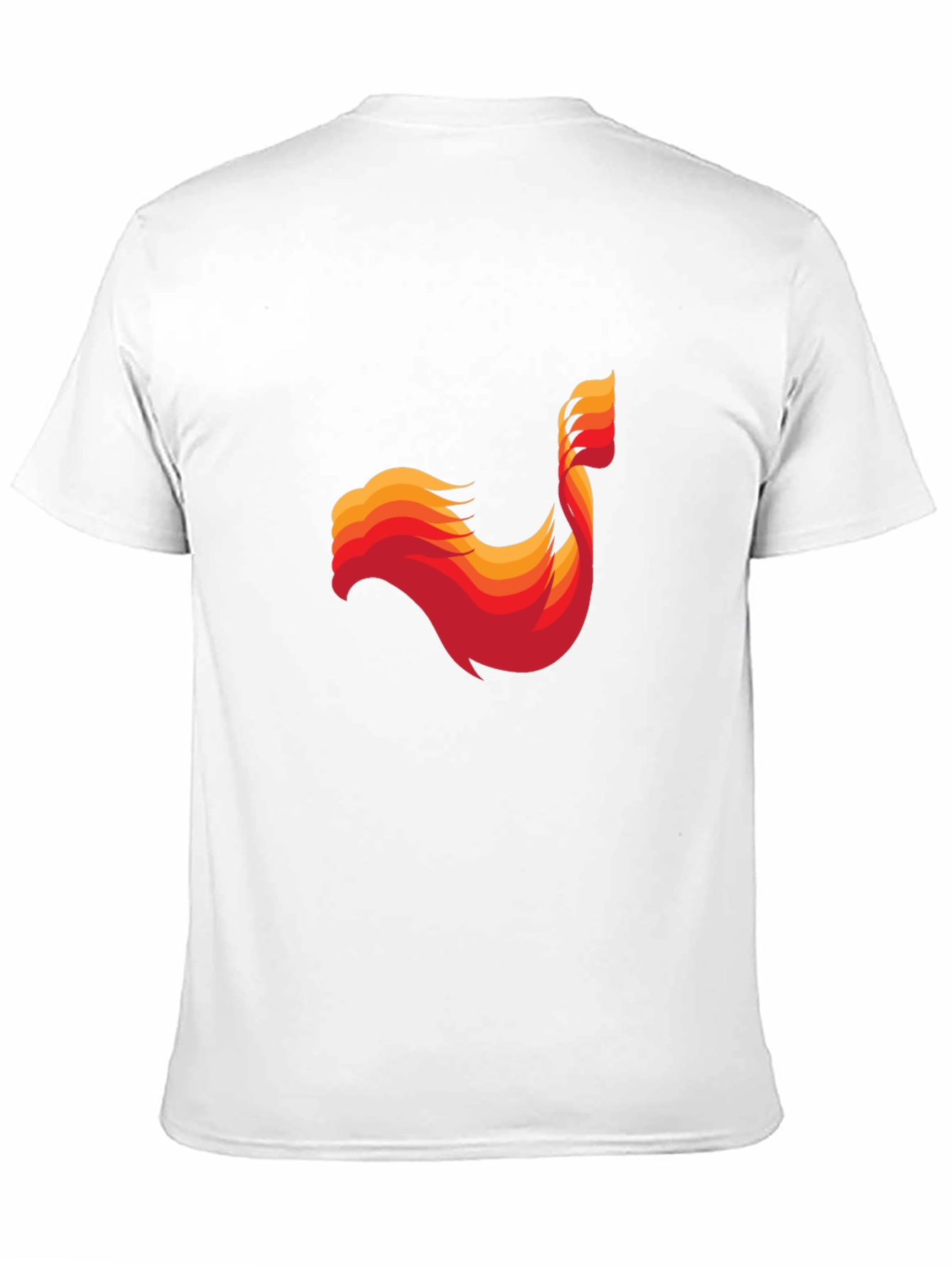 Abstract Phoenix Graphic Mens Black T-Shirt