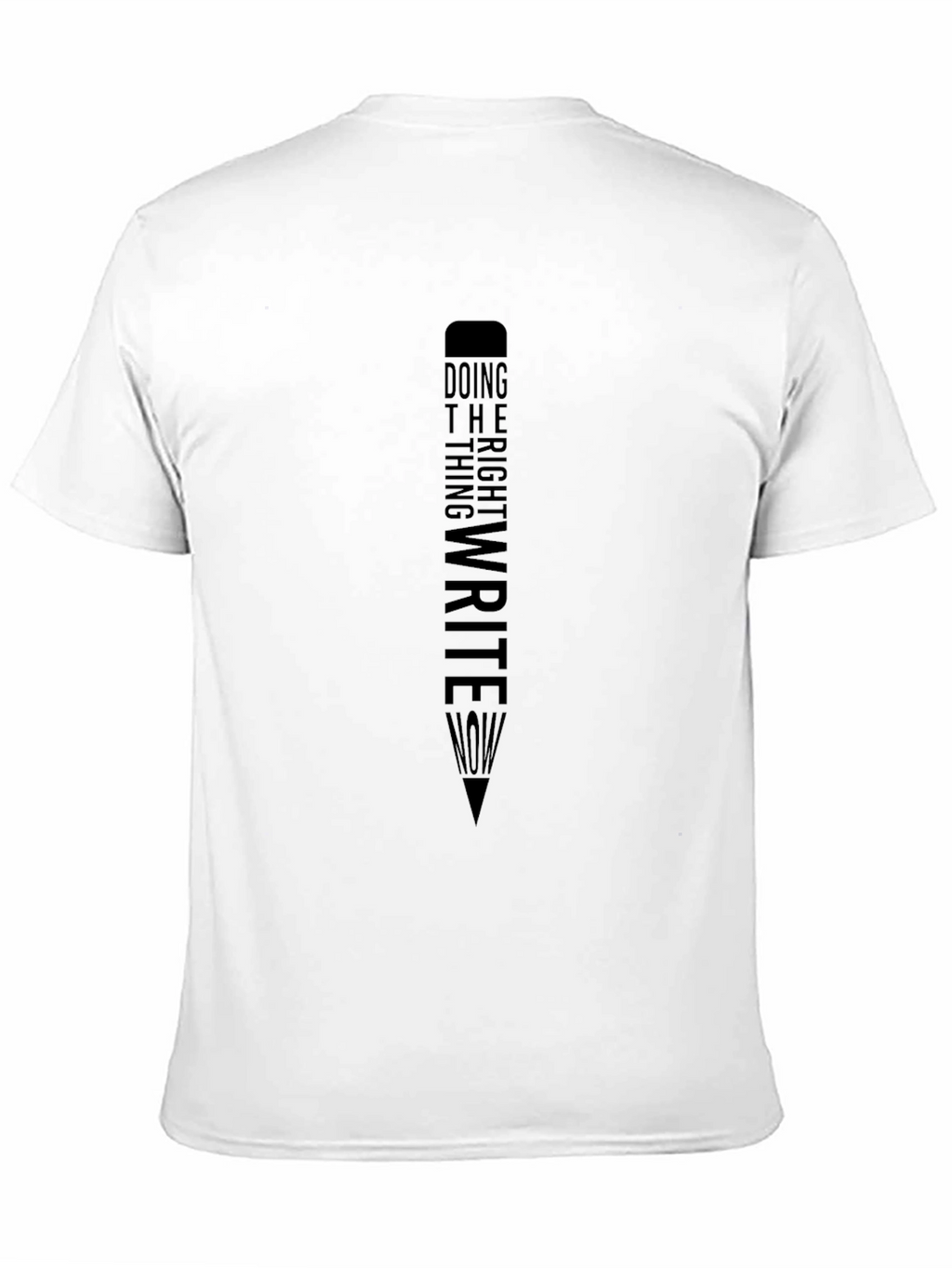 Mens Write Now Graphic Tee - Black