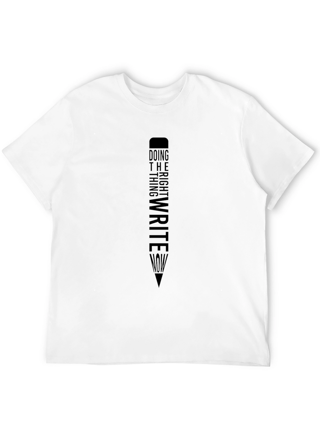 Mens Write Now Graphic Tee - Black