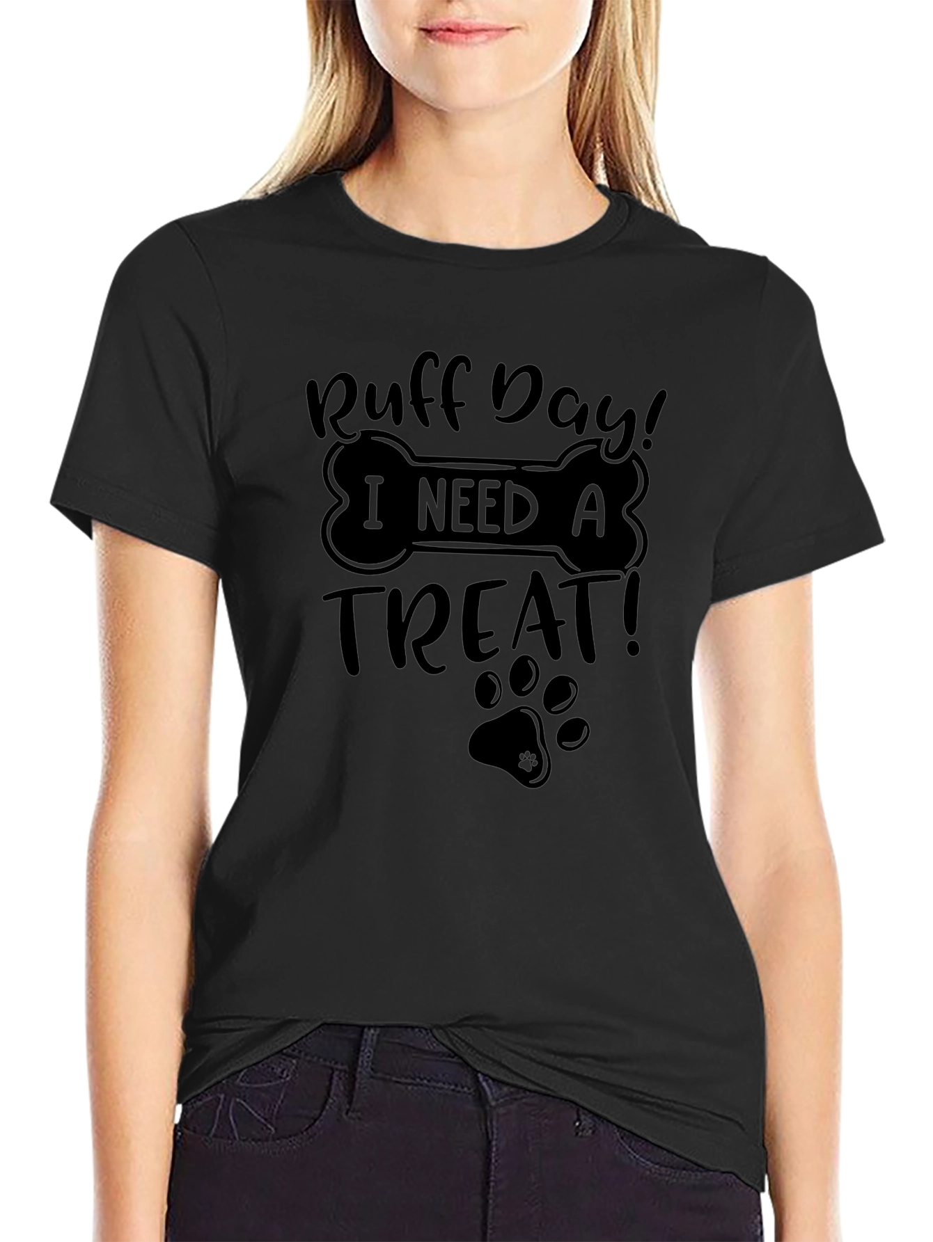 Ruff Day Treat T-Shirt - Cute Dog Lover Tee