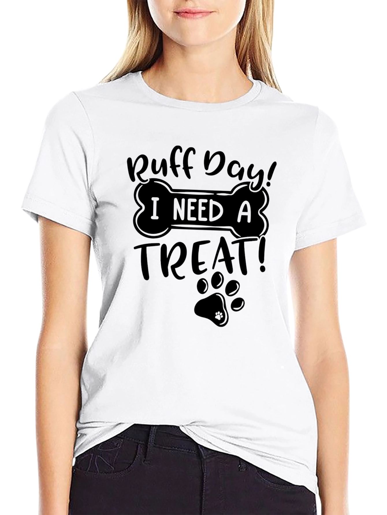 Ruff Day Treat T-Shirt - Cute Dog Lover Tee