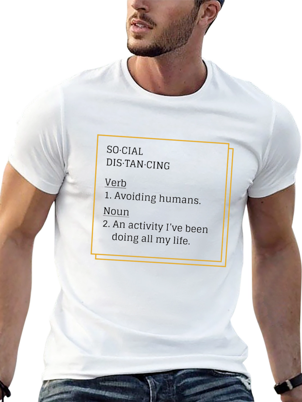 Social Distancing Humor T-Shirt