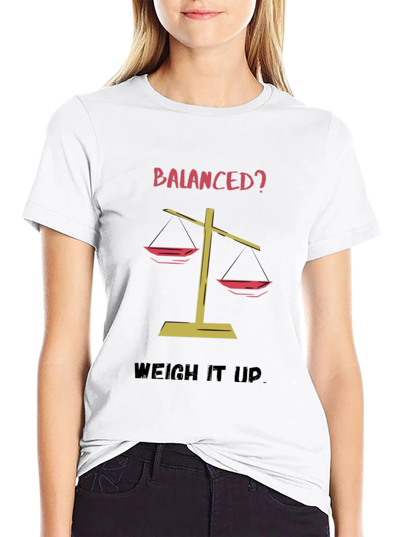 Balanced? Mens Graphic Tee - Weigh It Up