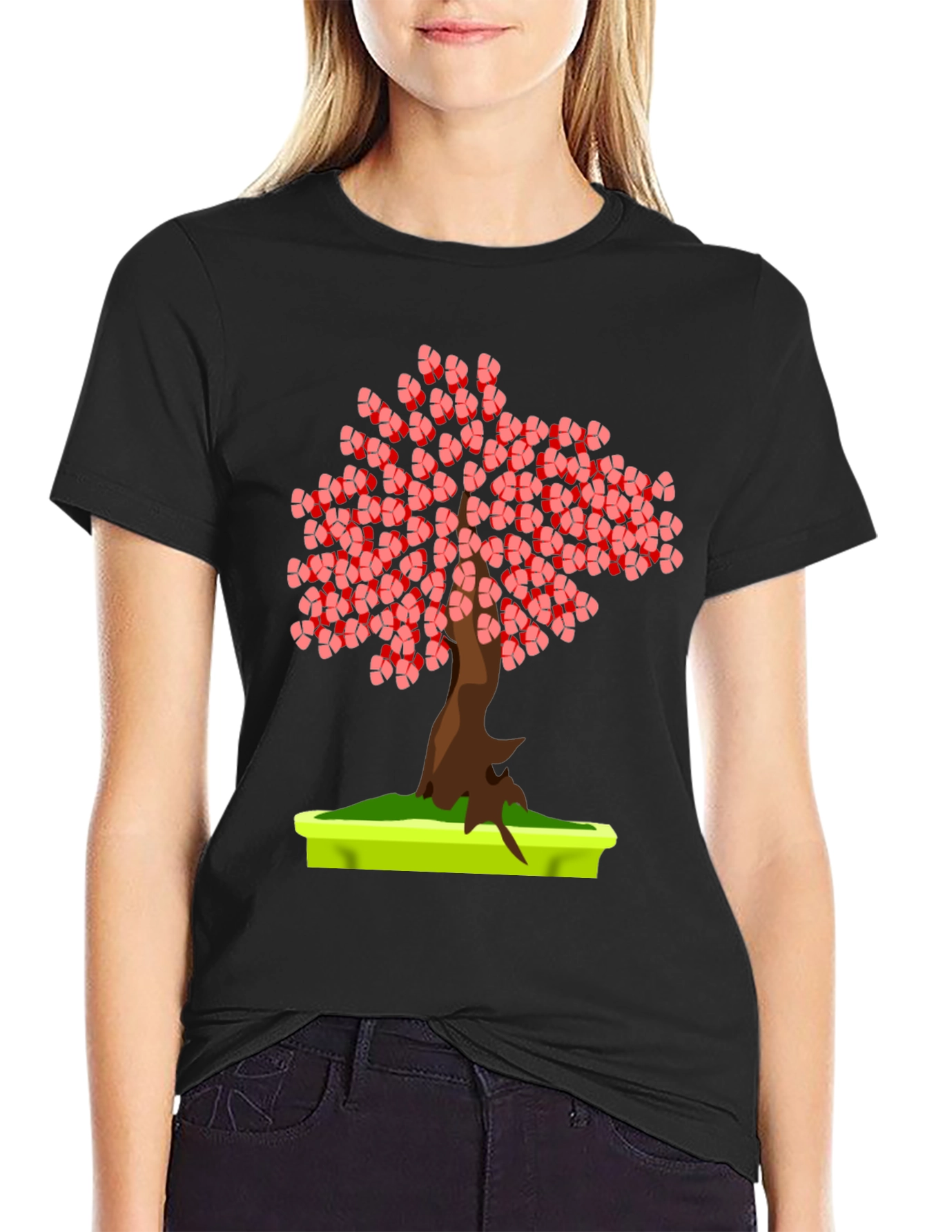 Bonsai Tree Graphic Tee - Unique Stylish Casual Wear