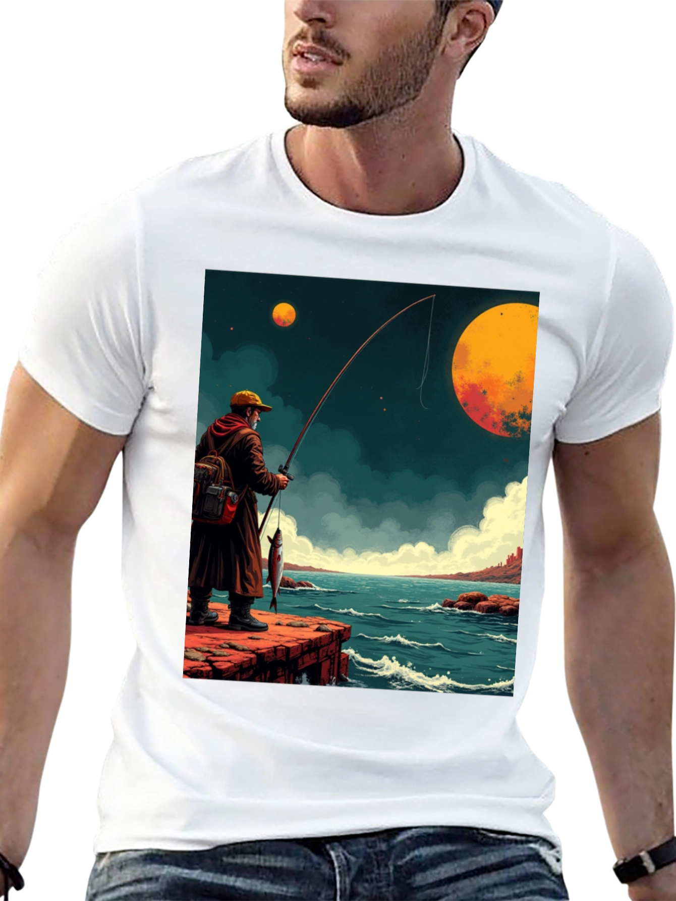 Retro Fishing Graphic Tee